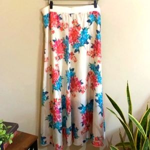 Johnny Was Silk Floral Maxi Skirt (S)